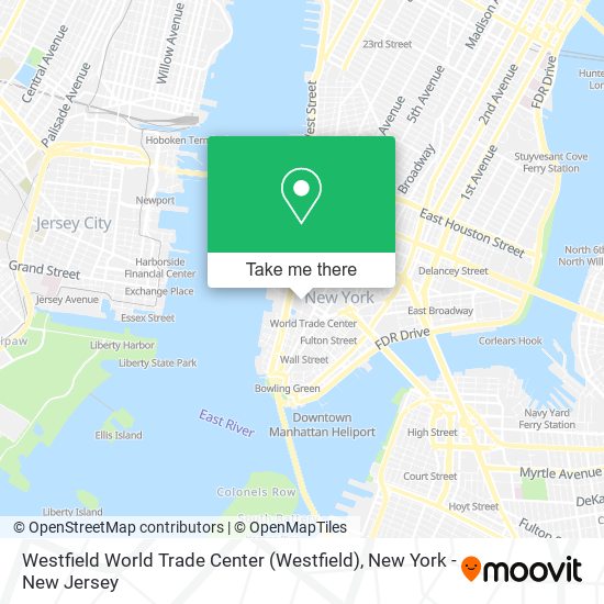 Westfield World Trade Center map
