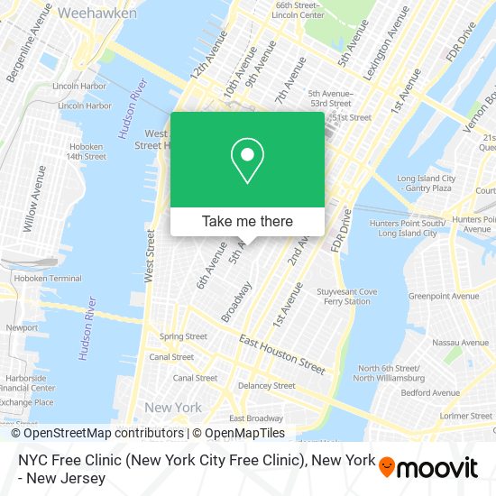 NYC Free Clinic (New York City Free Clinic) map