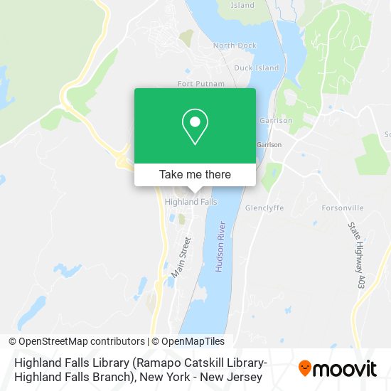 Highland Falls Library (Ramapo Catskill Library-Highland Falls Branch) map