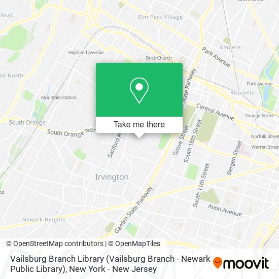 Vailsburg Branch Library (Vailsburg Branch - Newark Public Library) map