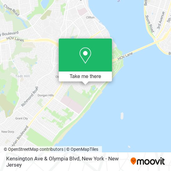 Kensington Ave & Olympia Blvd map