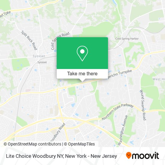 Lite Choice Woodbury NY map