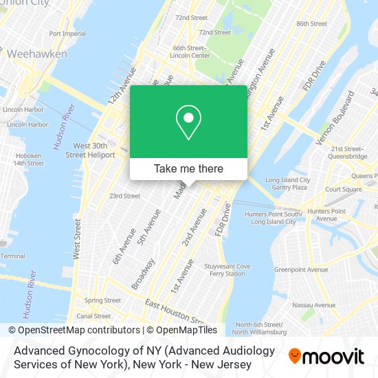 Advanced Gynocology of NY (Advanced Audiology Services of New York) map