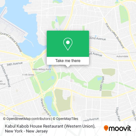 Kabul Kabob House Restaurant (Western Union) map