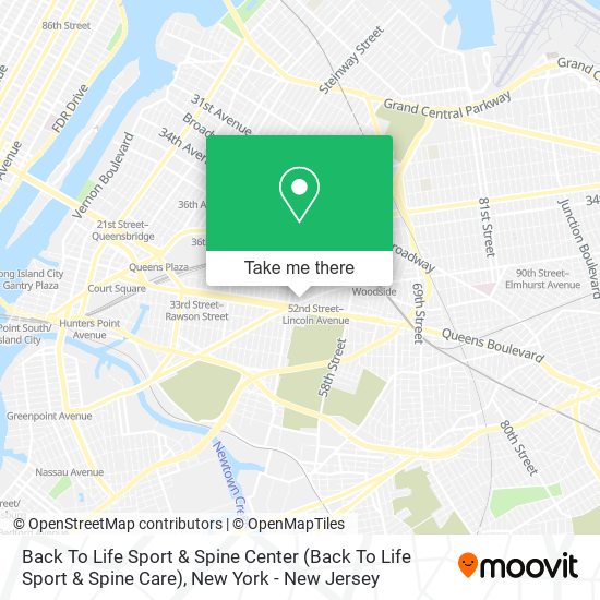 Back To Life Sport & Spine Center map