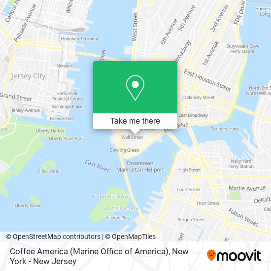 Mapa de Coffee America (Marine Office of America)