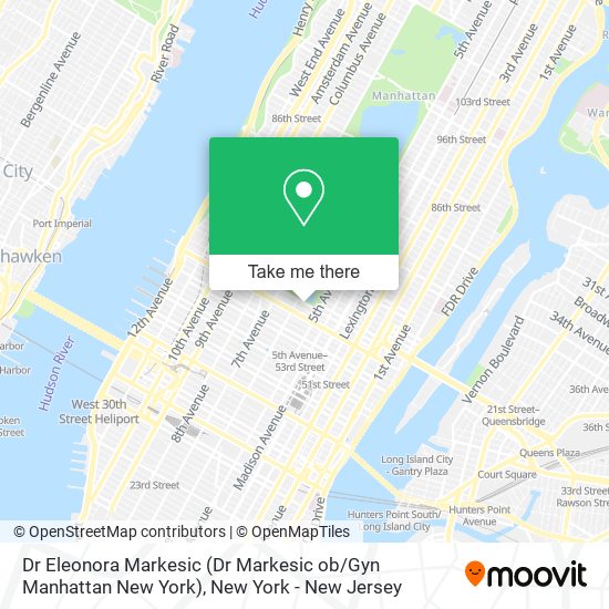 Dr Eleonora Markesic (Dr Markesic ob / Gyn Manhattan New York) map