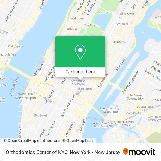 Mapa de Orthodontics Center of NYC