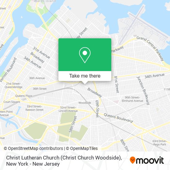 Christ Lutheran Church (Christ Church Woodside) map
