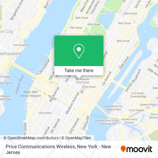 Price Communications Wireless map