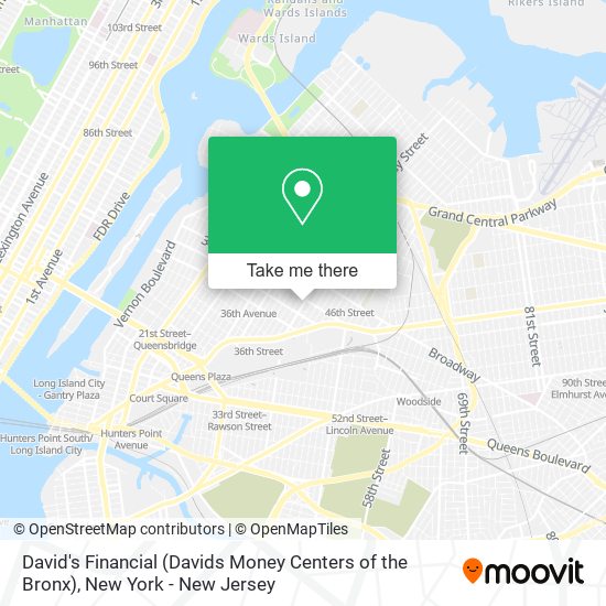 David's Financial (Davids Money Centers of the Bronx) map