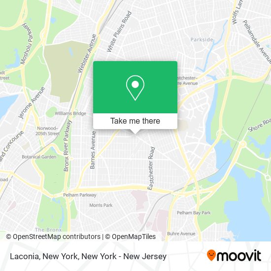 Mapa de Laconia, New York