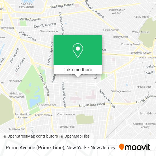 Prime Avenue (Prime Time) map