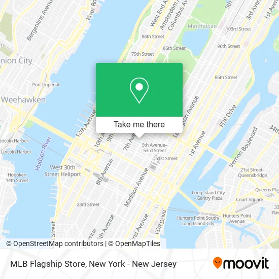 MLB Flagship Store map