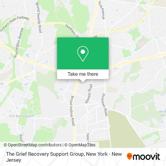 The Grief Recovery Support Group map