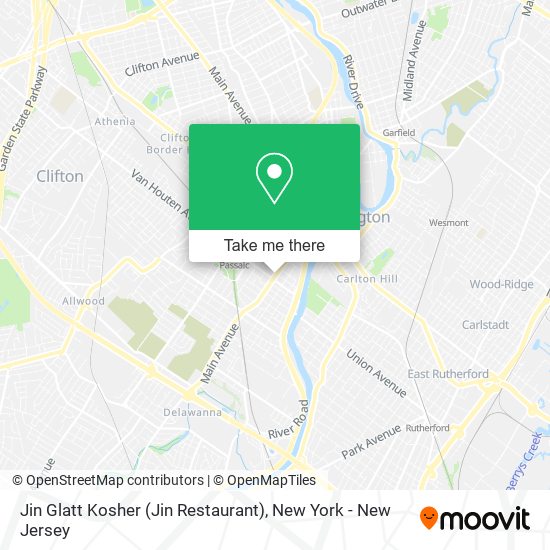 Mapa de Jin Glatt Kosher (Jin Restaurant)