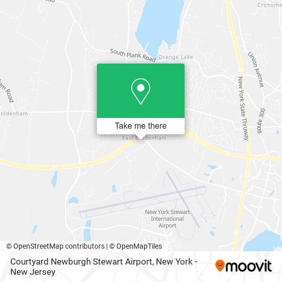 Mapa de Courtyard Newburgh Stewart Airport