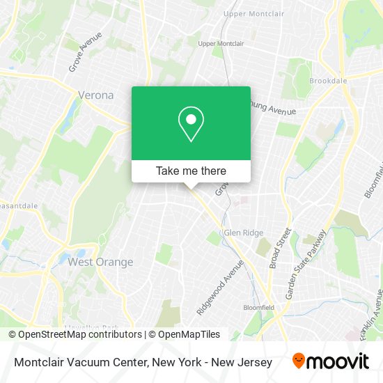 Montclair Vacuum Center map