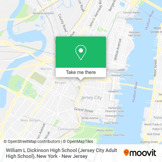 William L Dickinson High School (Jersey City Adult High School) map
