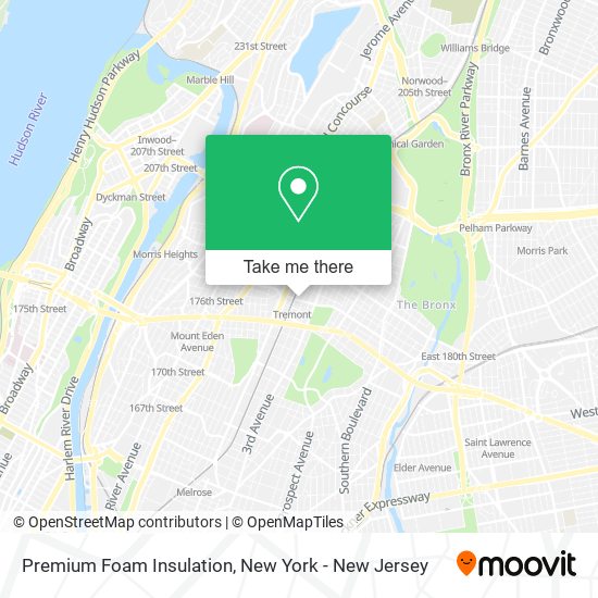 Mapa de Premium Foam Insulation