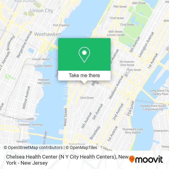 Chelsea Health Center (N Y City Health Centers) map