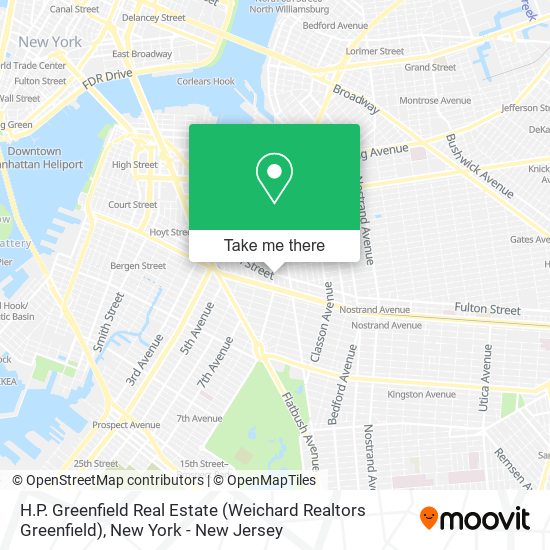 Mapa de H.P. Greenfield Real Estate (Weichard Realtors Greenfield)
