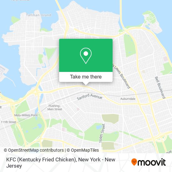 KFC (Kentucky Fried Chicken) map