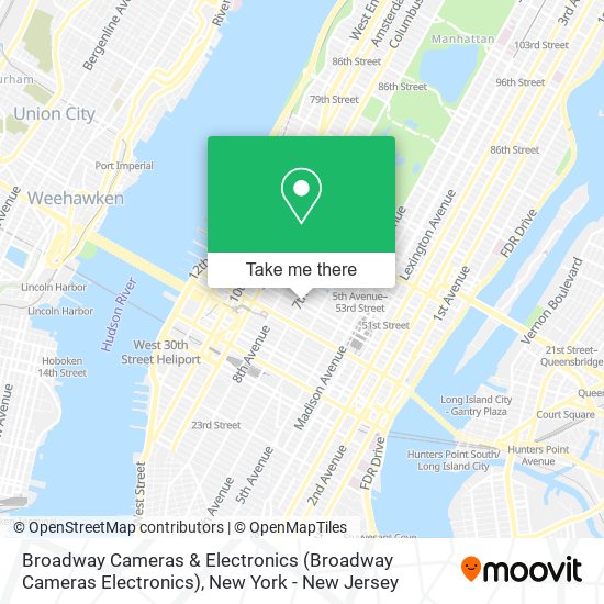 Mapa de Broadway Cameras & Electronics