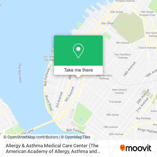Mapa de Allergy & Asthma Medical Care Center (The American Academy of Allergy, Asthma and Immunology)