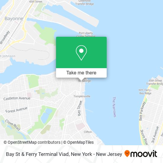 Bay St & Ferry Terminal Viad map