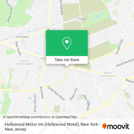 Mapa de Hollywood Motor Inn (Hollywood Motel)