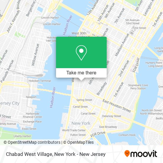 Chabad West Village map