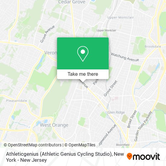 Athleticgenius (Athletic Genius Cycling Studio) map
