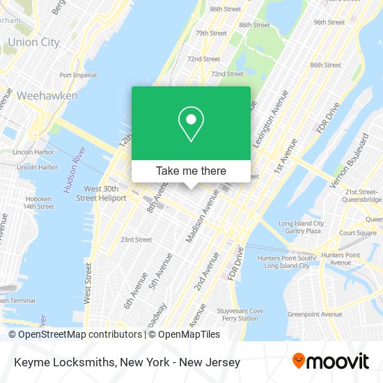 Keyme Locksmiths map