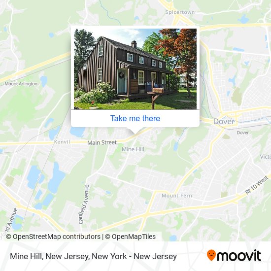 Mapa de Mine Hill, New Jersey