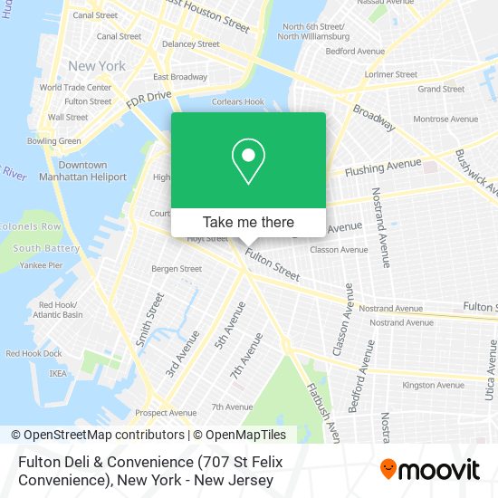 Mapa de Fulton Deli & Convenience (707 St Felix Convenience)