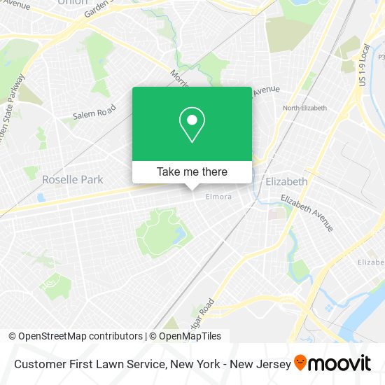 Customer First Lawn Service map