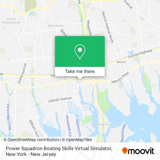 Power Squadron Boating Skills Virtual Simulator map