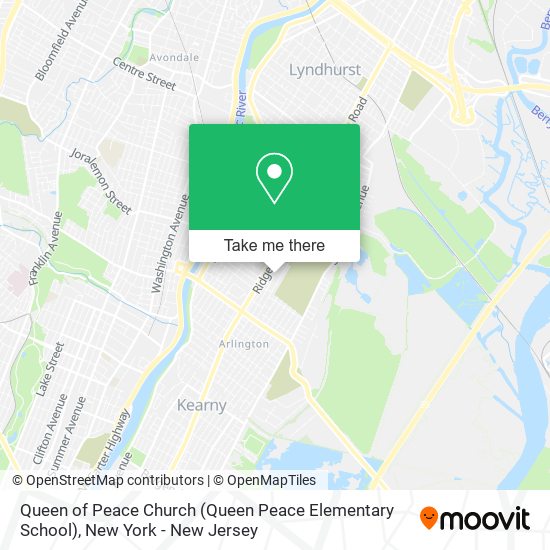 Mapa de Queen of Peace Church (Queen Peace Elementary School)