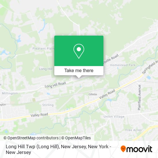Long Hill Twp (Long Hill), New Jersey map