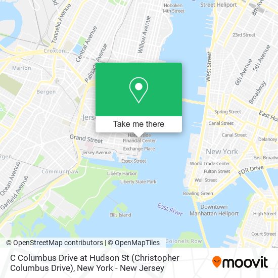 Mapa de C Columbus Drive at Hudson St (Christopher Columbus Drive)