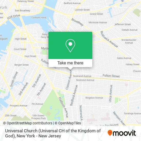 Mapa de Universal Church (Universal CH of the Kingdom of God)
