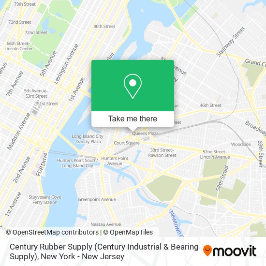 Mapa de Century Rubber Supply (Century Industrial & Bearing Supply)