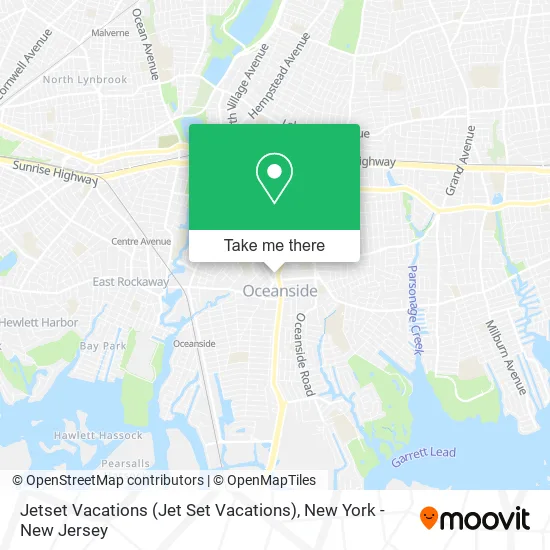 Jetset Vacations (Jet Set Vacations) map