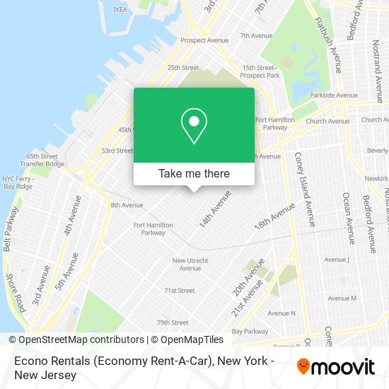 Econo Rentals (Economy Rent-A-Car) map