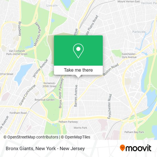 Bronx Giants map