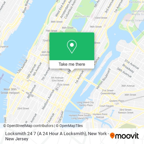 Mapa de Locksmith 24 7 (A 24 Hour A Locksmith)