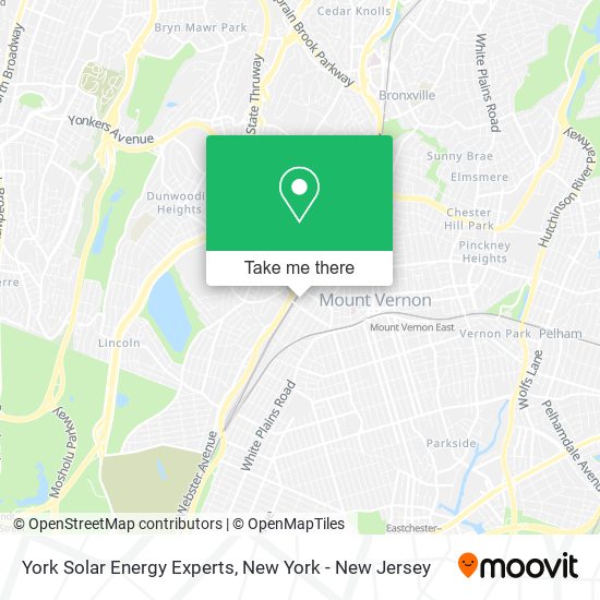 York Solar Energy Experts map