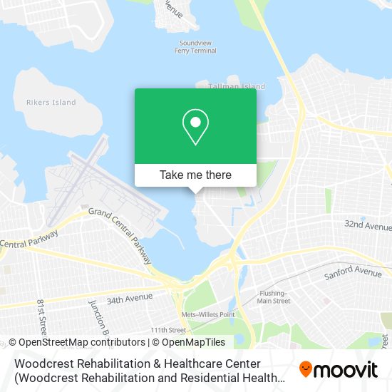 Woodcrest Rehabilitation & Healthcare Center map