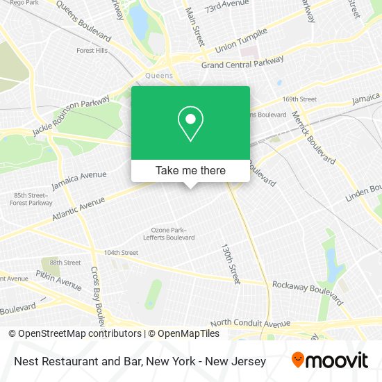 Mapa de Nest Restaurant and Bar
